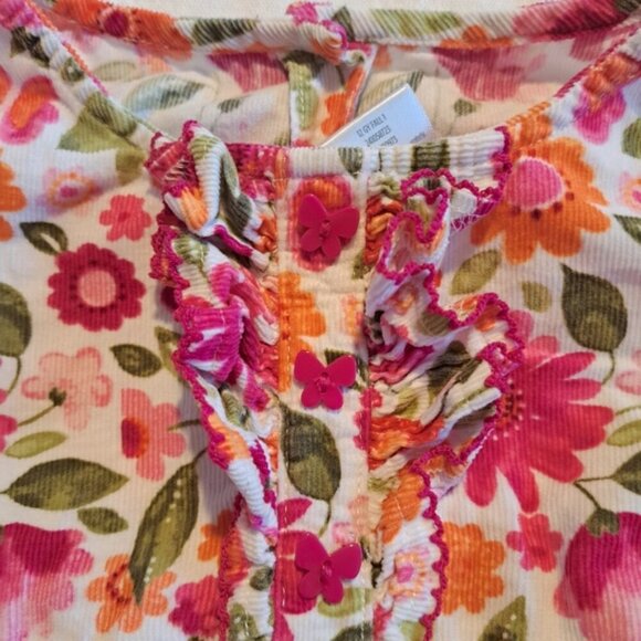 Gymboree girls size 5T Butterfly Girl corduroy long sleeve shirt VGUC - Picture 2 of 4